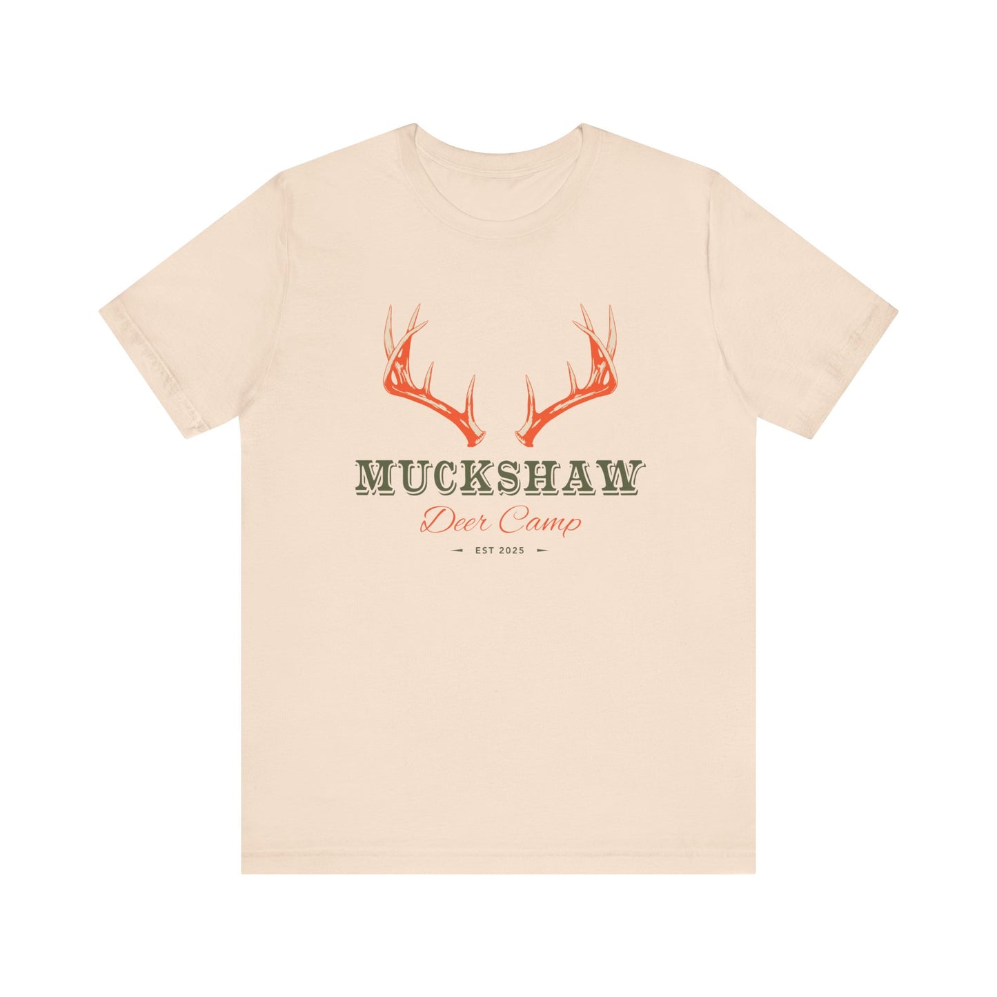 NEW! Muckshaw Deer Camp Antler Tee | Unisex Hunting Shirt, Outdoor Apparel, Gift for Hunters, Rustic Camp Tee, Casual Wear