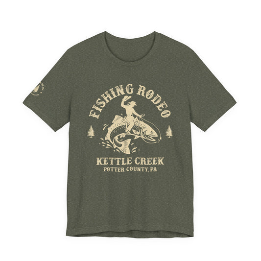 Personalized T‑Shirt — “Fishing Rodeo" Personalized Angler Tee