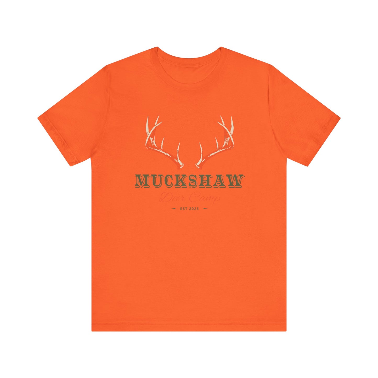 NEW! Muckshaw Deer Camp Antler Tee | Unisex Hunting Shirt, Outdoor Apparel, Gift for Hunters, Rustic Camp Tee, Casual Wear