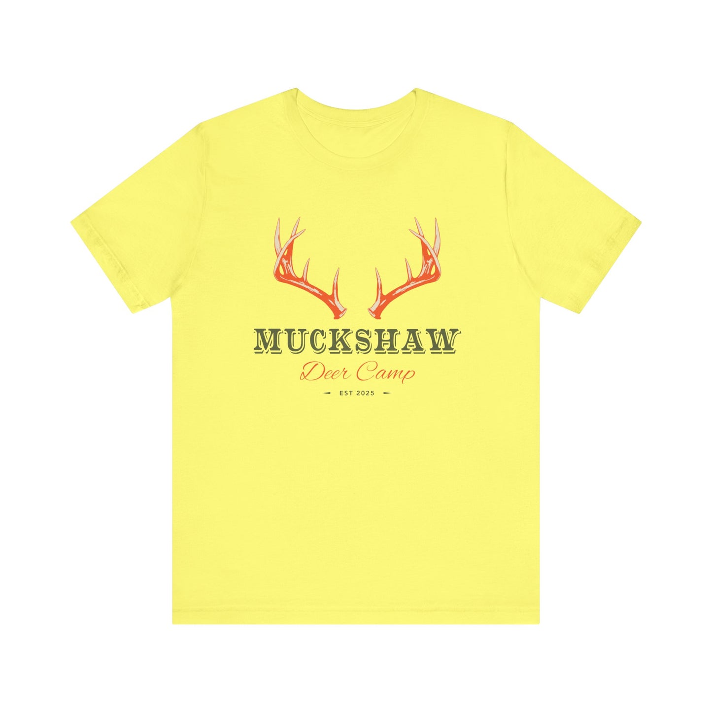 NEW! Muckshaw Deer Camp Antler Tee | Unisex Hunting Shirt, Outdoor Apparel, Gift for Hunters, Rustic Camp Tee, Casual Wear