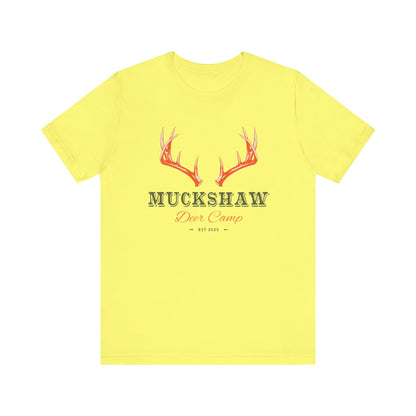 NEW! Muckshaw Deer Camp Antler Tee | Unisex Hunting Shirt, Outdoor Apparel, Gift for Hunters, Rustic Camp Tee, Casual Wear