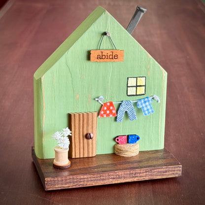Psalm 91: Green & Colonial Red Handcrafted Tiny Homes - 8-Pack