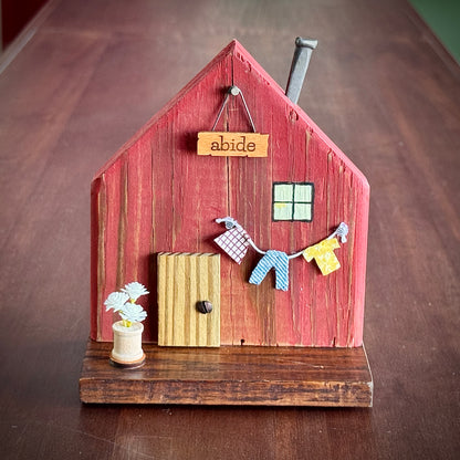 Psalm 91: Green & Colonial Red Handcrafted Tiny Homes - 8-Pack