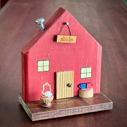 Psalm 91: Green & Colonial Red Handcrafted Tiny Homes - 8-Pack