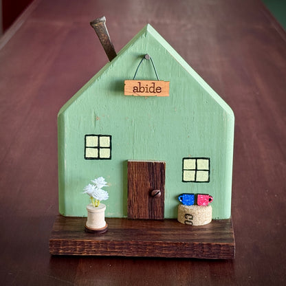 Psalm 91: Green & Colonial Red Handcrafted Tiny Homes - 8-Pack
