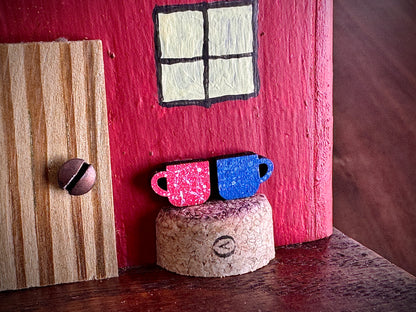 Psalm 91: Green & Colonial Red Handcrafted Tiny Homes - 8-Pack